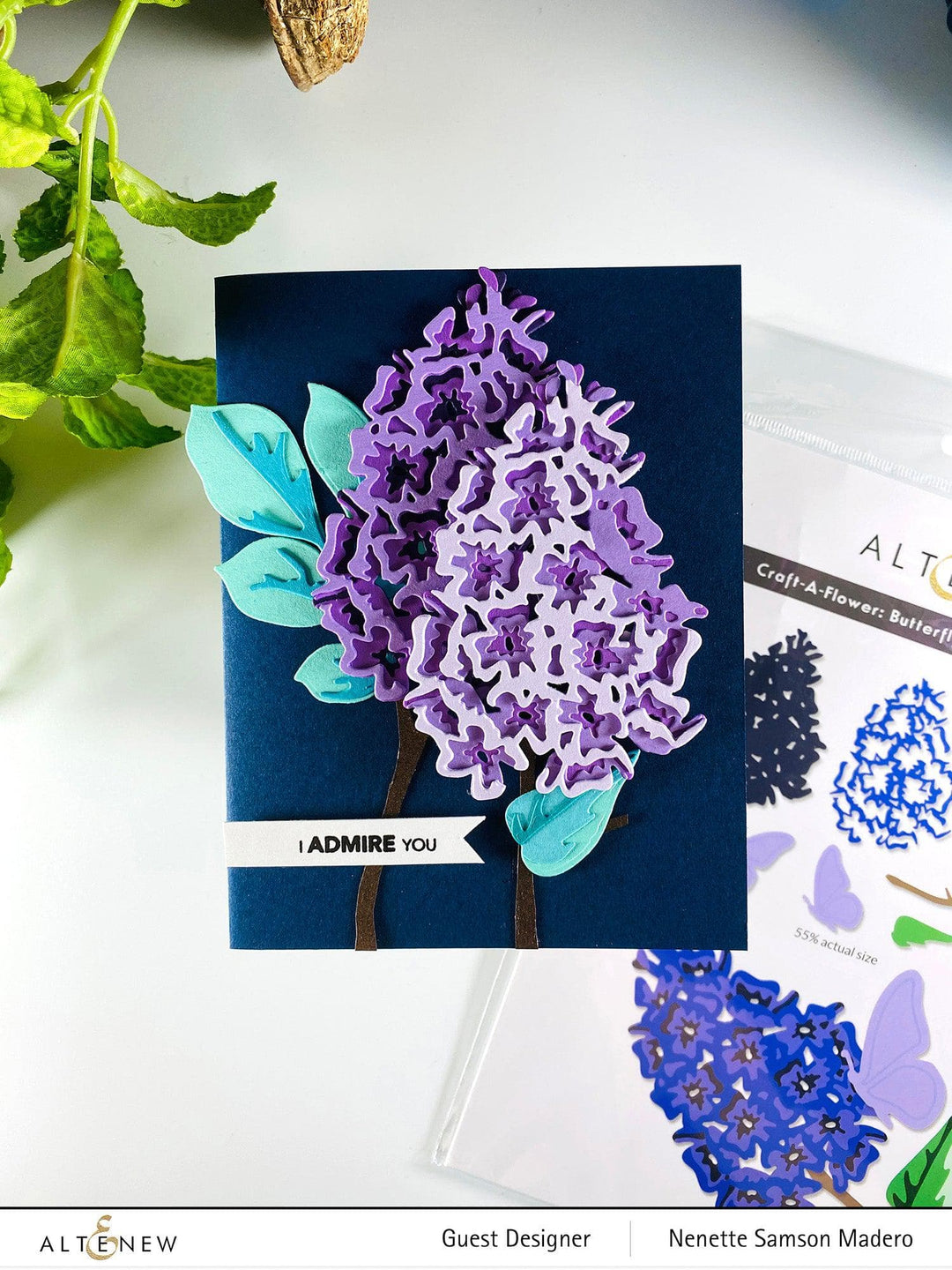 Part A-Glitz Art Craft Co.,LTD Dies Craft-A-Flower: Butterfly Bush Layering Die Set