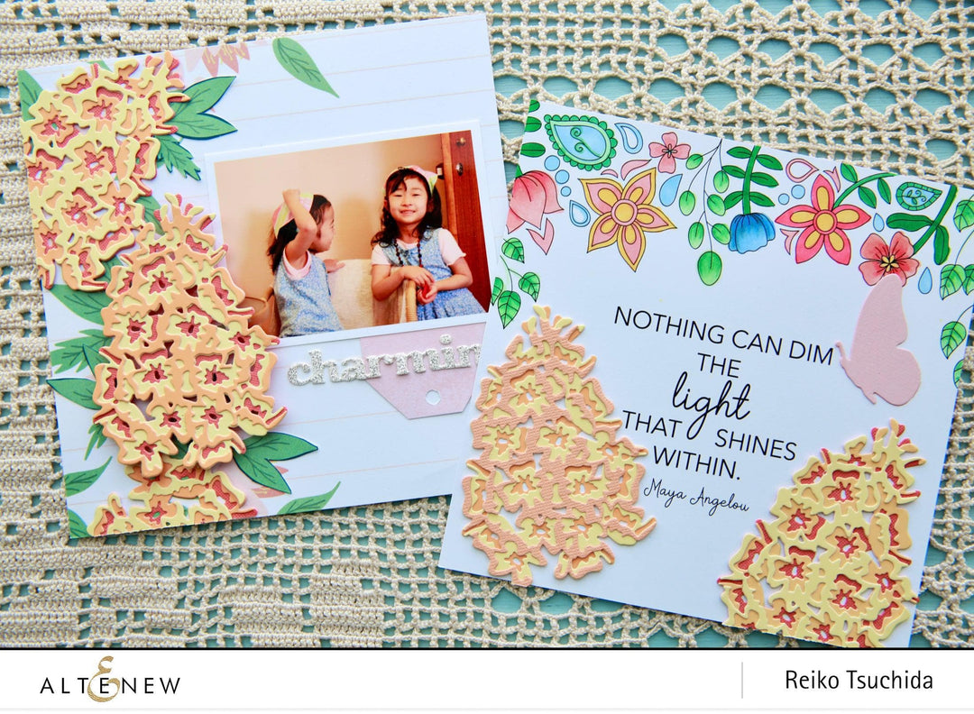 Part A-Glitz Art Craft Co.,LTD Dies Craft-A-Flower: Butterfly Bush Layering Die Set