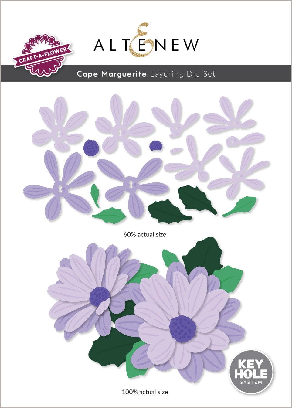 Part A-Glitz Art Craft Co.,LTD Dies Craft-A-Flower: Cape Marguerite Layering Die Set