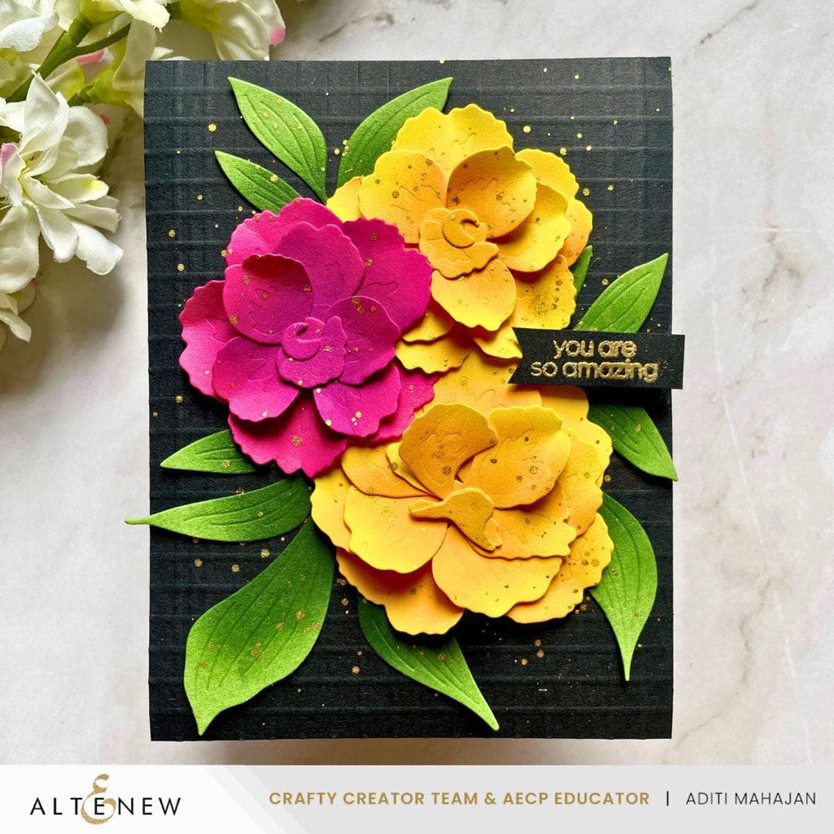 *完成*flower✿様オーダー Craft-A-Flower: Japanese Camellia Layering Die Set | Altenew