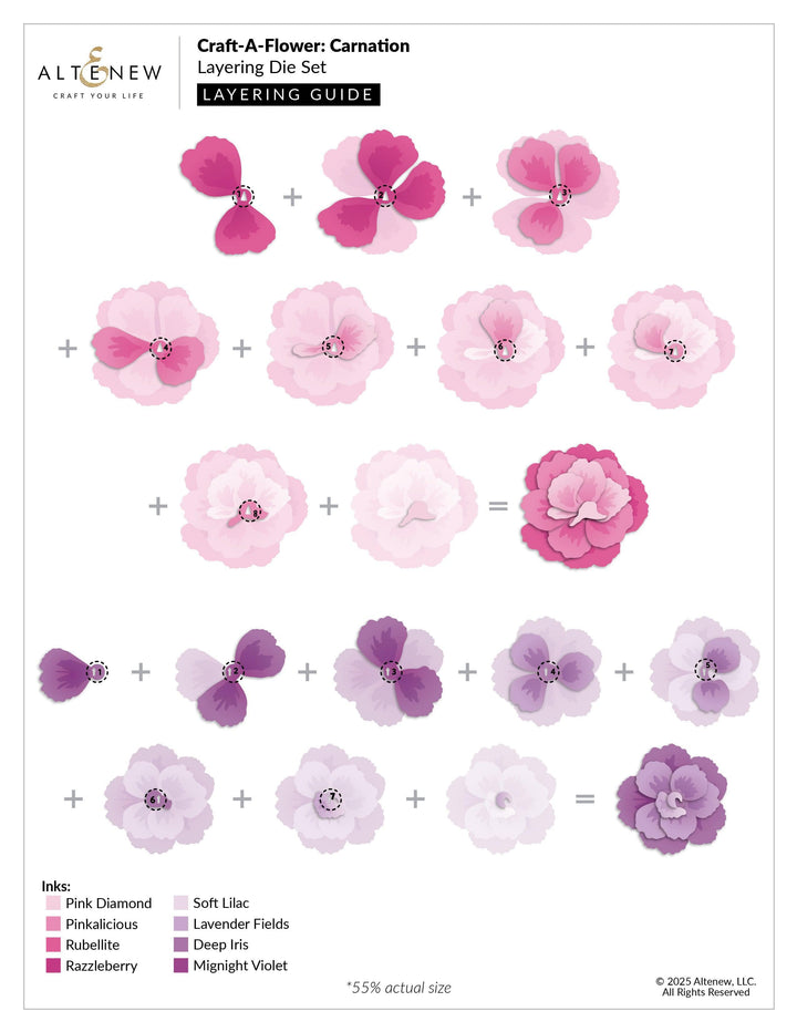 Craft-A-Flower: Carnation Layering Die Set