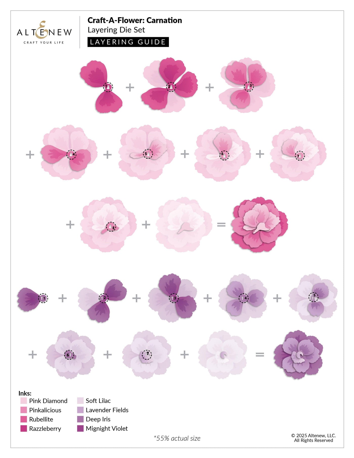 Craft-A-Flower: Carnation Layering Die Set