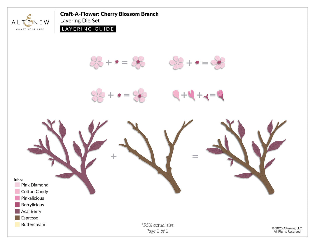 Craft-A-Flower: Cherry Blossom Branch Layering Die Set