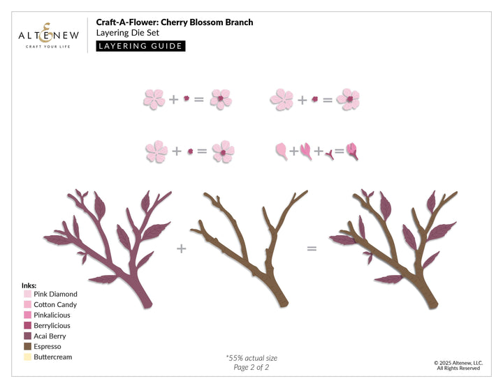 Craft-A-Flower: Cherry Blossom Branch Layering Die Set