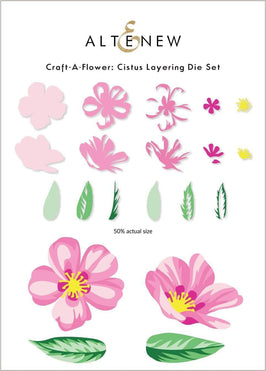 Part A-Glitz Art Craft Co.,LTD Dies Craft-A-Flower: Cistus Layering Die Set