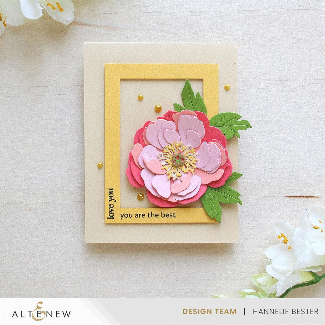 Craft-A-Flower: Coral Charm Peony Layering Die Set