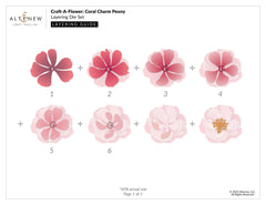Craft-A-Flower: Coral Charm Peony Layering Die Set