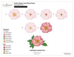 Craft-A-Flower: Coral Charm Peony Layering Die Set