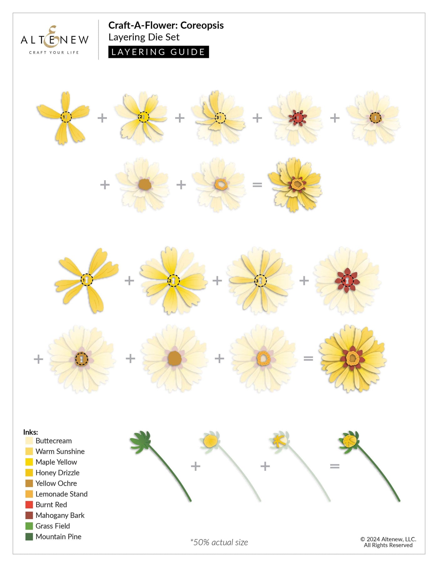 Craft-A-Flower: Coreopsis Layering Die Set