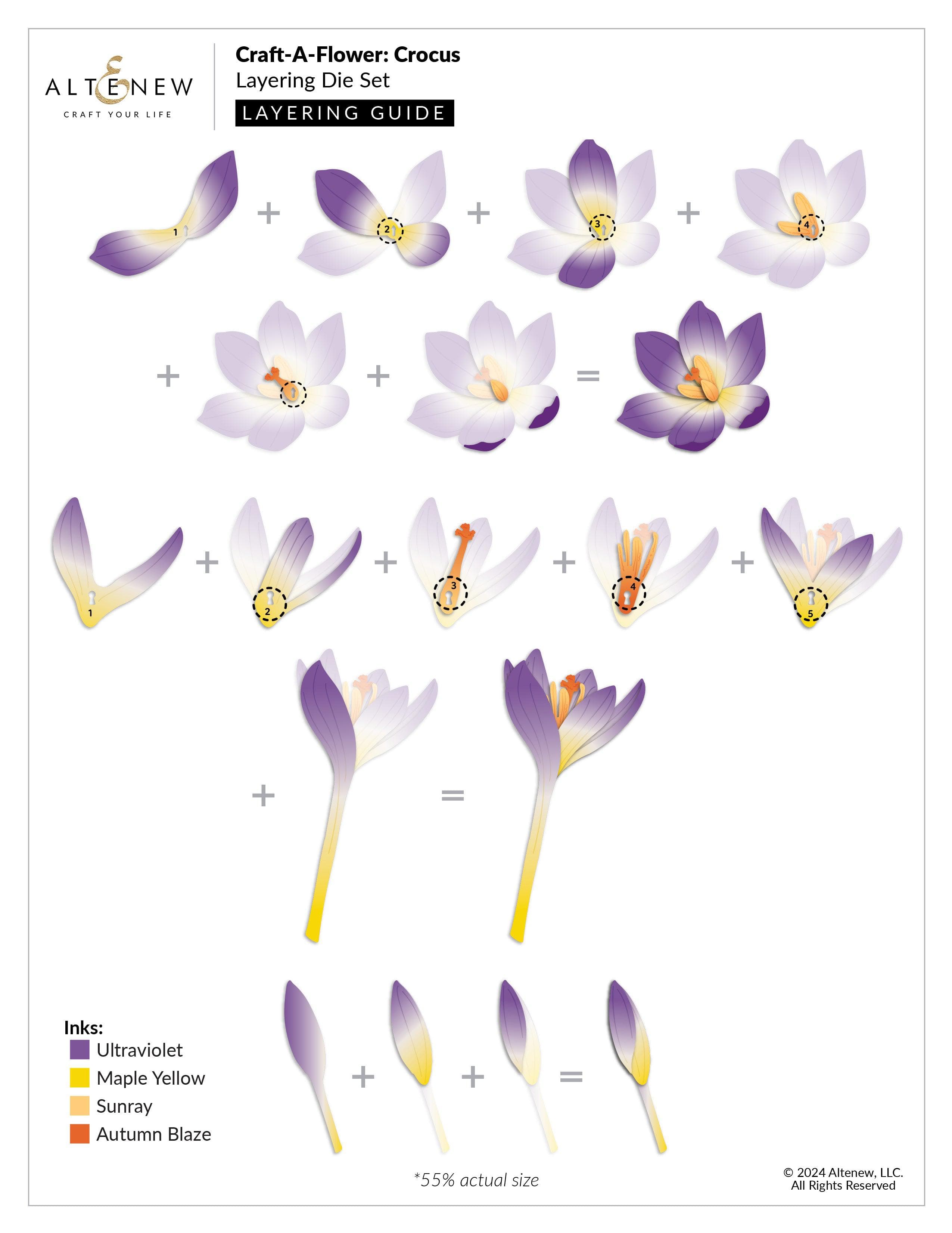 Craft-A-Flower: Crocus Layering Die Set | Altenew