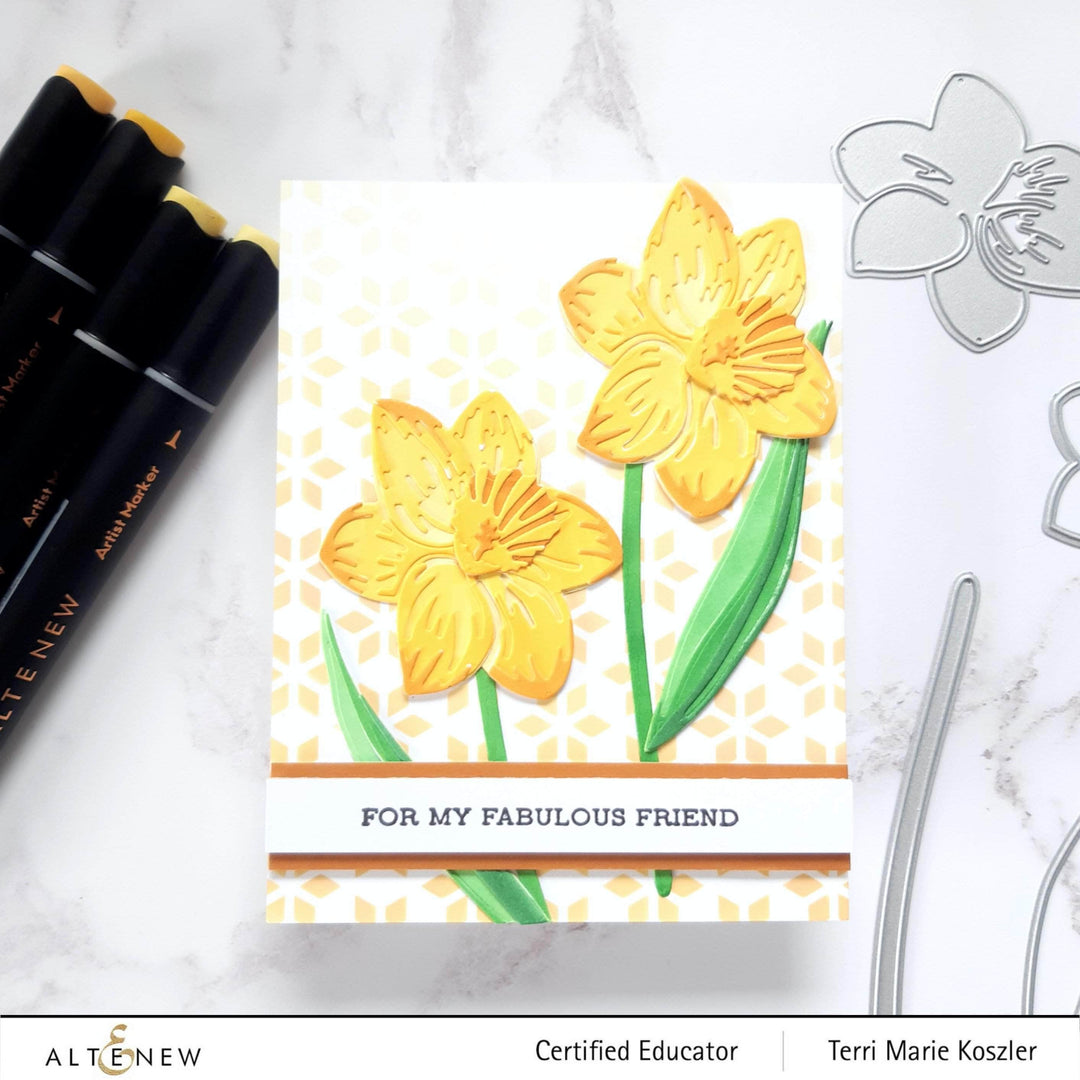 Part A-Glitz Art Craft Co.,LTD Dies Craft-A-Flower: Daffodil Layering Die Set