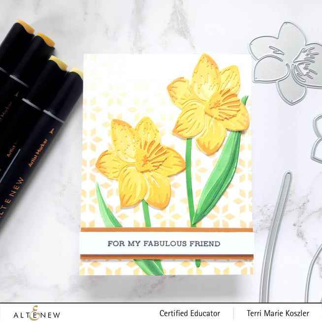 Part A-Glitz Art Craft Co.,LTD Dies Craft-A-Flower: Daffodil Layering Die Set