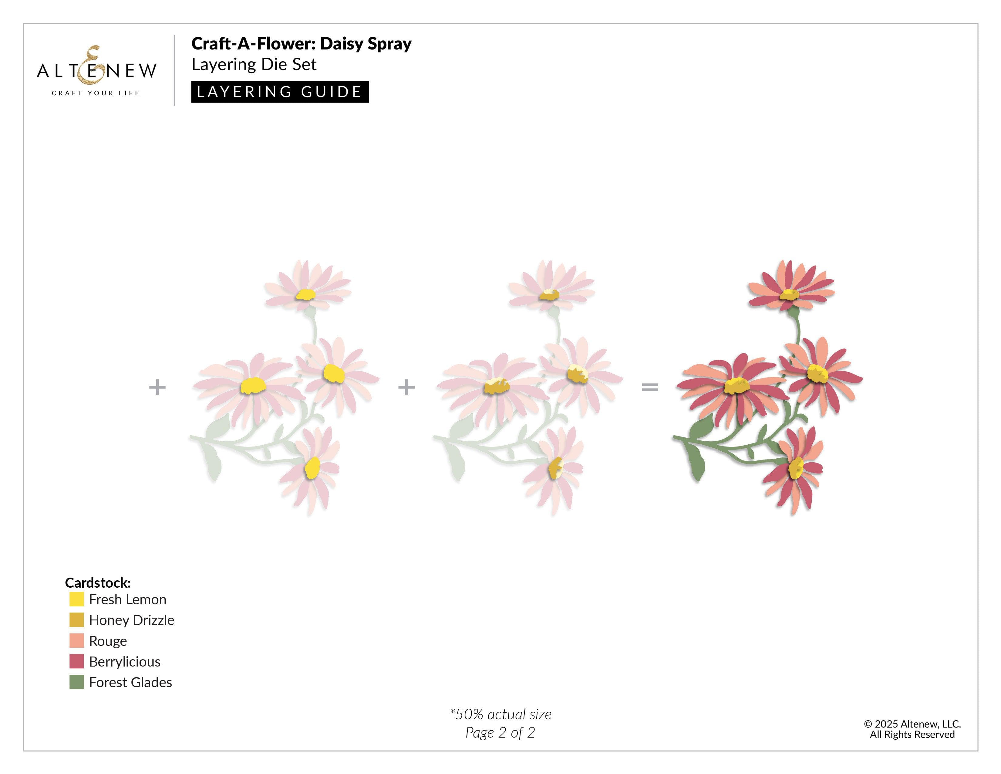 Craft-A-Flower: Daisy Spray Layering Die Set | Altenew