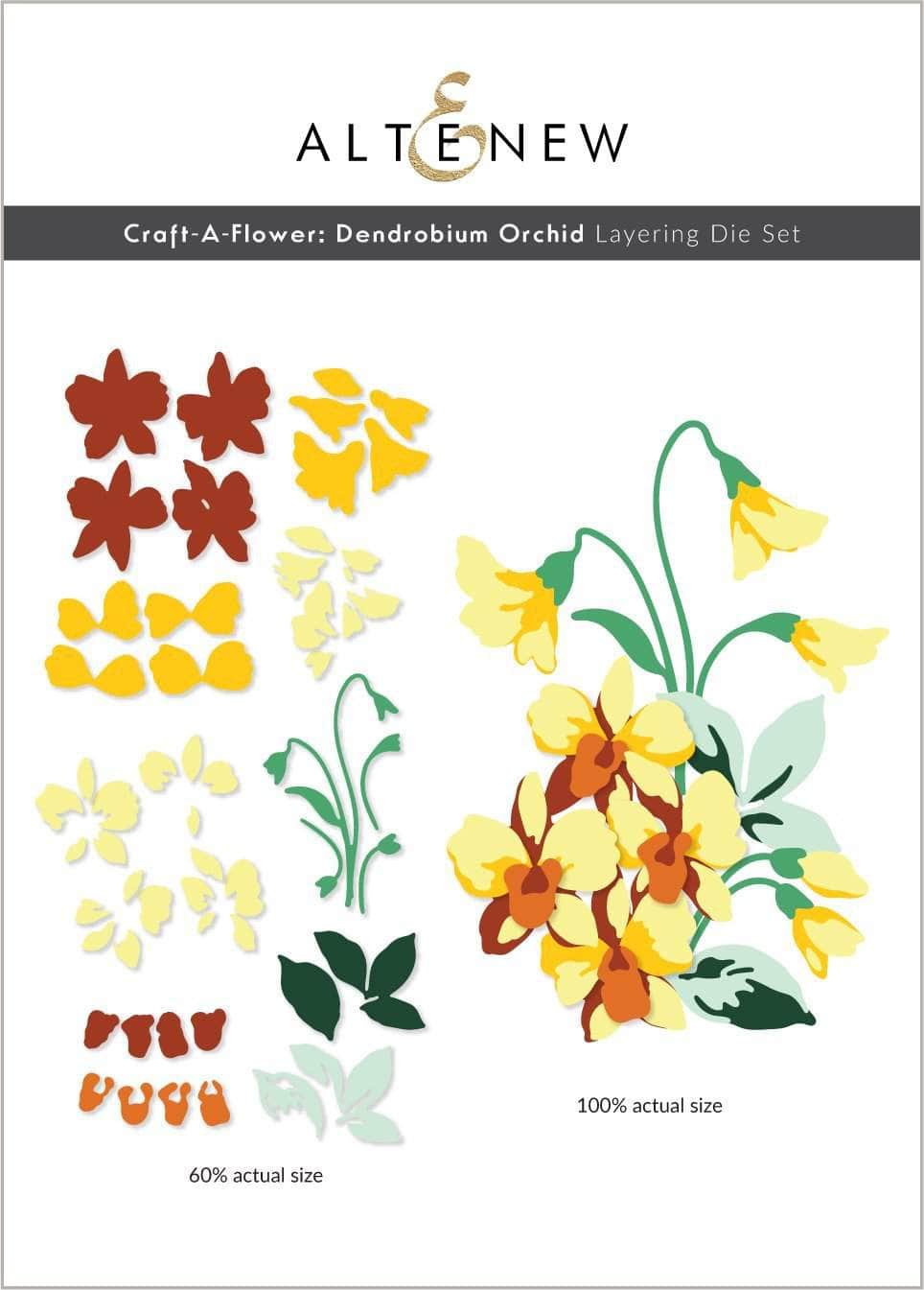Part A-Glitz Art Craft Co.,LTD Dies Craft-A-Flower: Dendrobium Orchid Layering Die Set