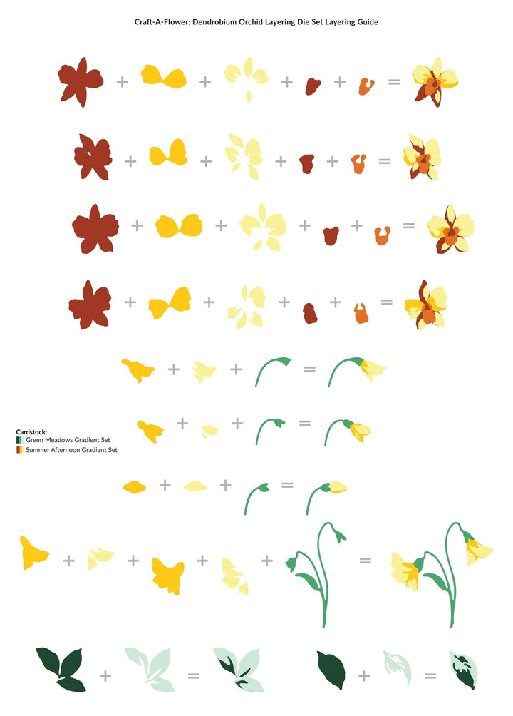 Part A-Glitz Art Craft Co.,LTD Dies Craft-A-Flower: Dendrobium Orchid Layering Die Set