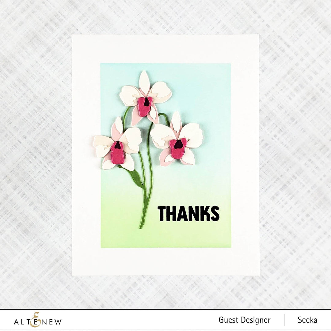 Part A-Glitz Art Craft Co.,LTD Dies Craft-A-Flower: Dendrobium Orchid Layering Die Set