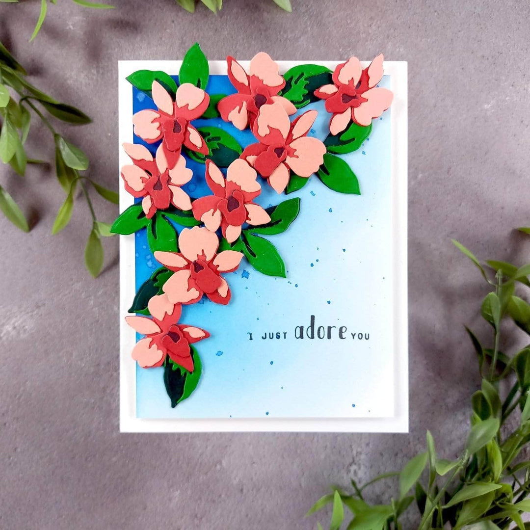 Part A-Glitz Art Craft Co.,LTD Dies Craft-A-Flower: Dendrobium Orchid Layering Die Set