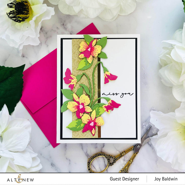 Part A-Glitz Art Craft Co.,LTD Dies Craft-A-Flower: Dendrobium Orchid Layering Die Set