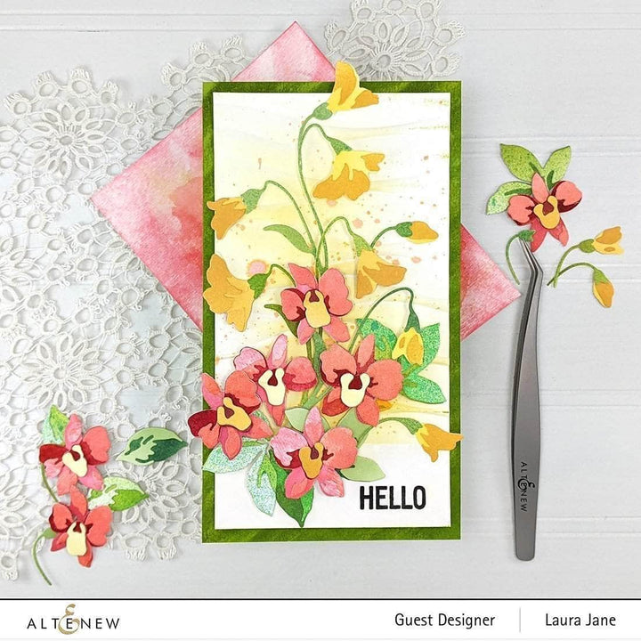 Part A-Glitz Art Craft Co.,LTD Dies Craft-A-Flower: Dendrobium Orchid Layering Die Set