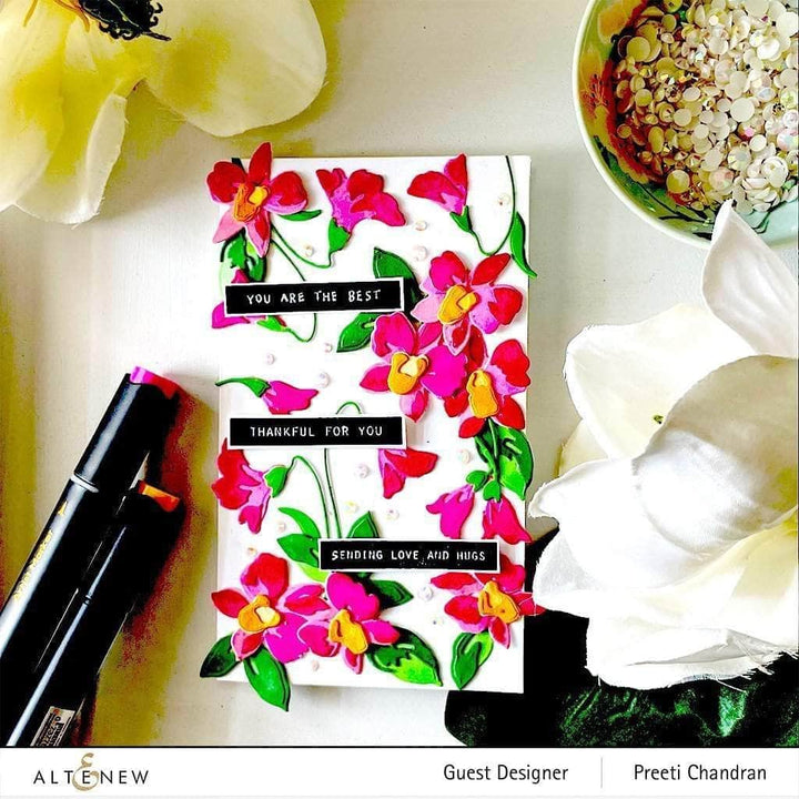 Part A-Glitz Art Craft Co.,LTD Dies Craft-A-Flower: Dendrobium Orchid Layering Die Set