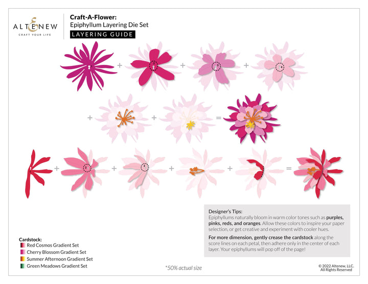 Part A-Glitz Art Craft Co.,LTD Dies Craft-A-Flower: Epiphyllum Layering Die Set