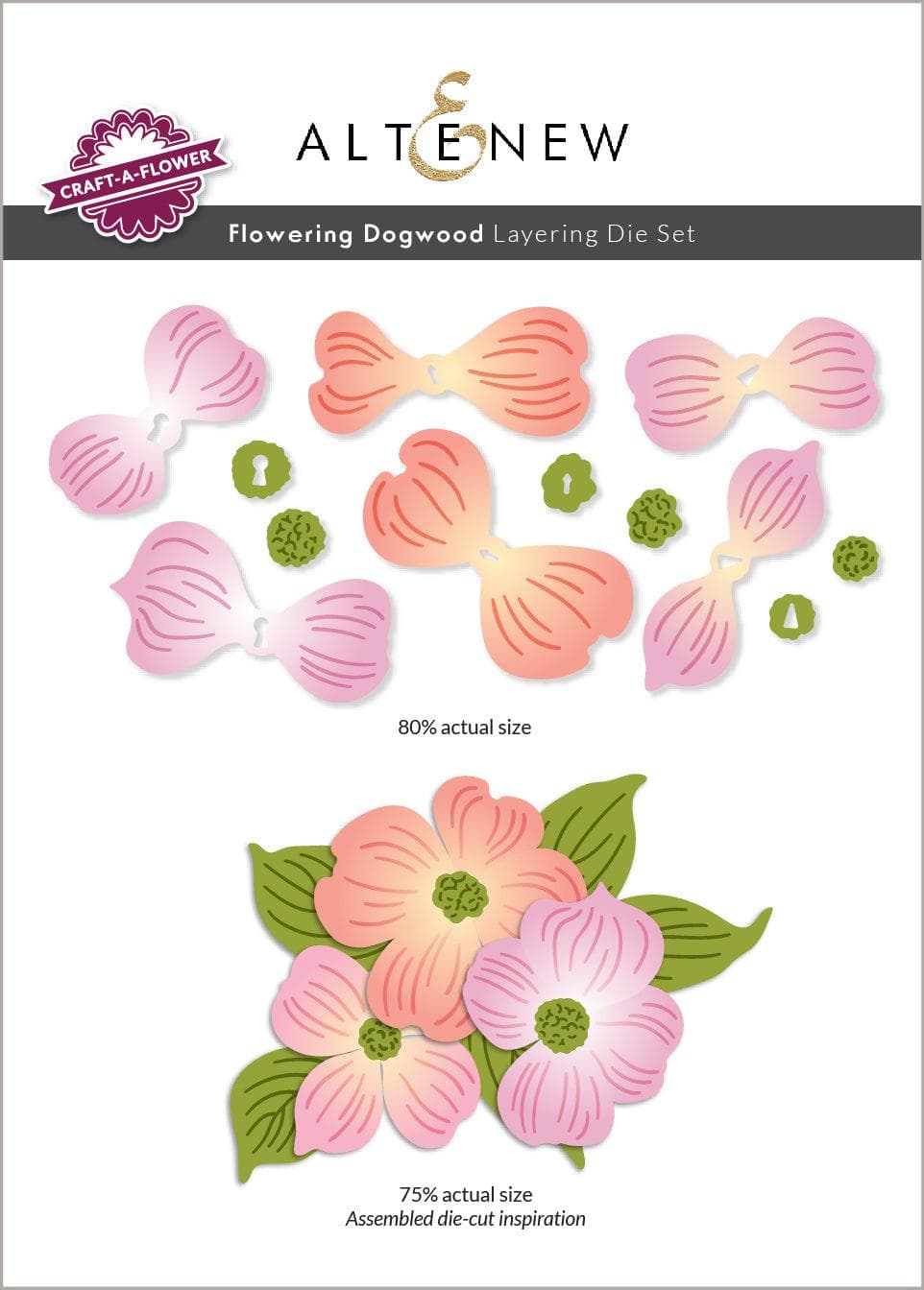 Craft-A-Flower: Flowering Dogwood Layering Die Set | Altenew