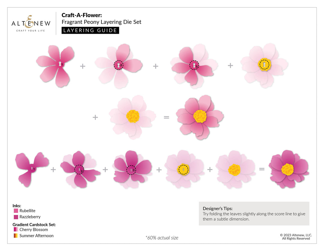 Part A-Glitz Art Craft Co.,LTD Dies Craft-A-Flower: Fragrant Peony Layering Die Set