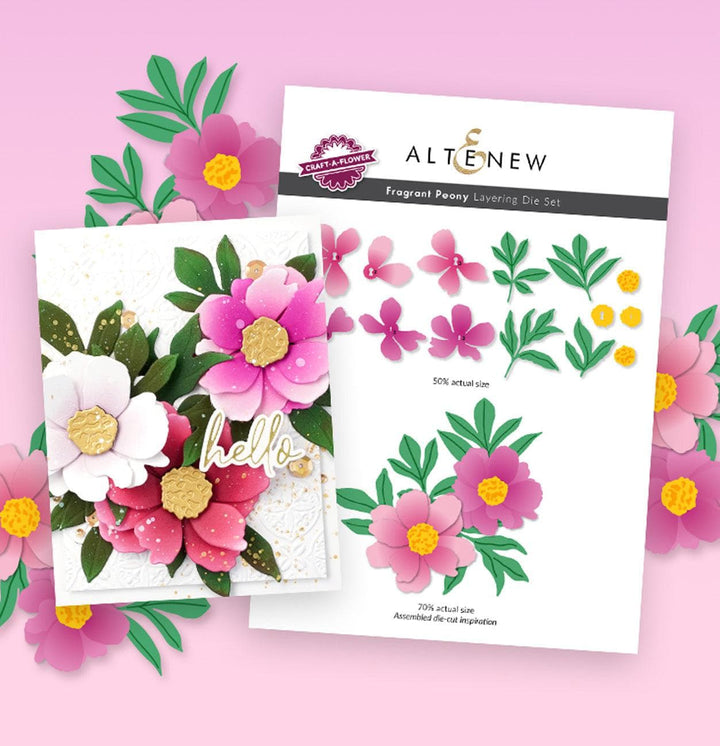 Part A-Glitz Art Craft Co.,LTD Dies Craft-A-Flower: Fragrant Peony Layering Die Set