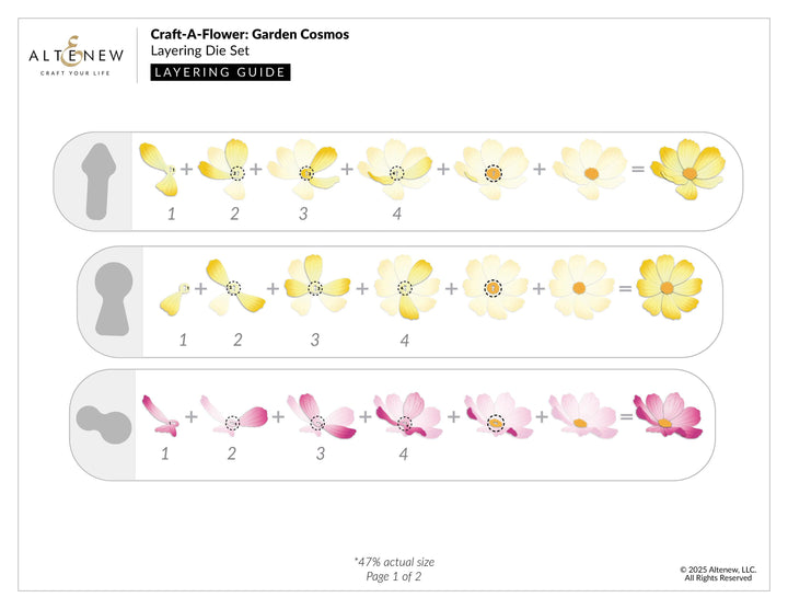 Craft-A-Flower: Garden Cosmos Layering Die Set