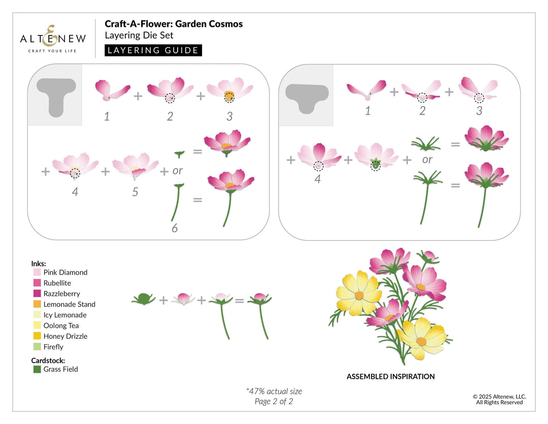 Craft-A-Flower: Garden Cosmos Layering Die Set