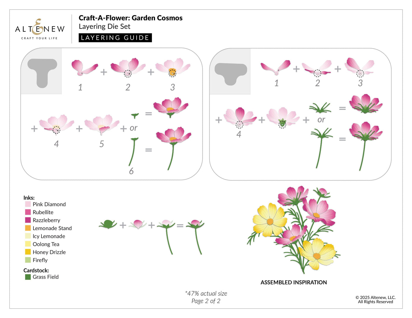 Craft-A-Flower: Garden Cosmos Layering Die Set