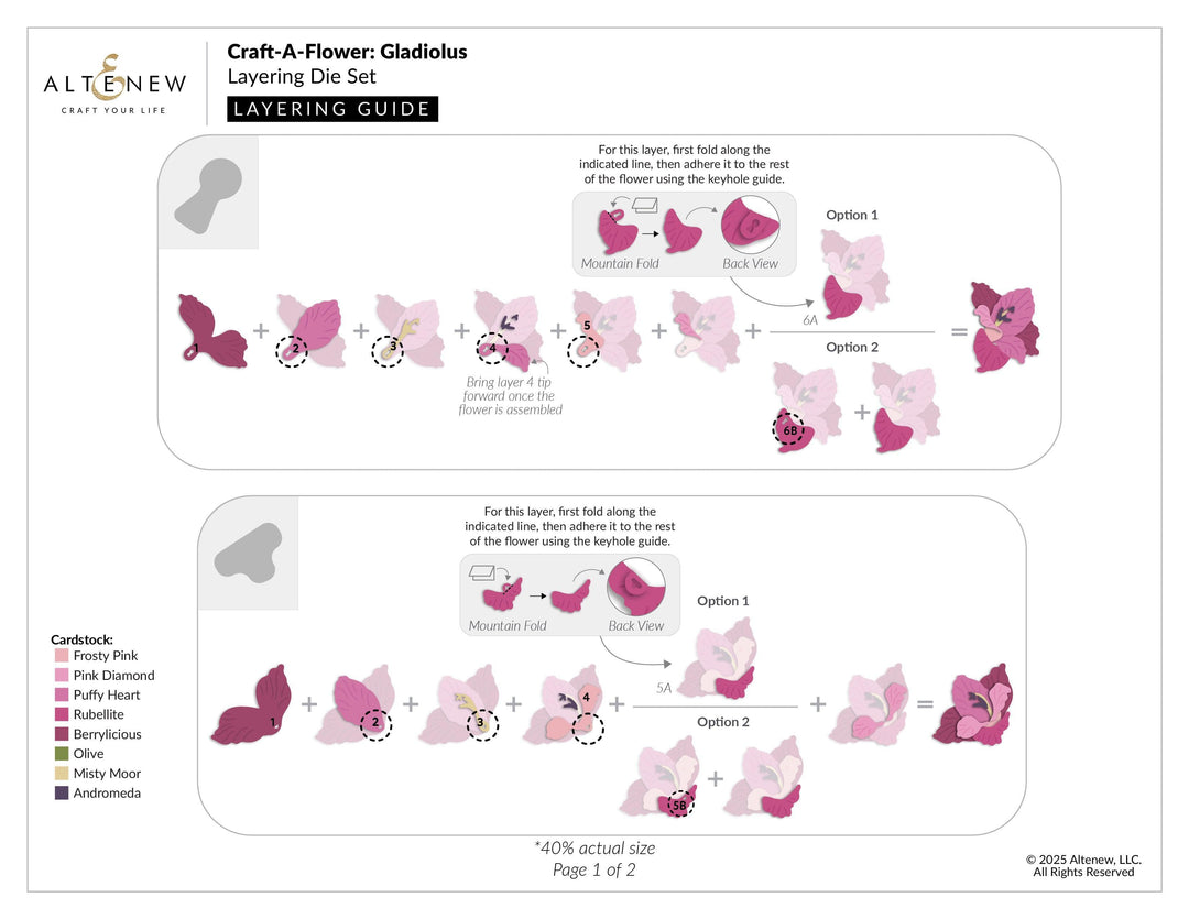 Craft-A-Flower: Gladiolus Layering Die Set