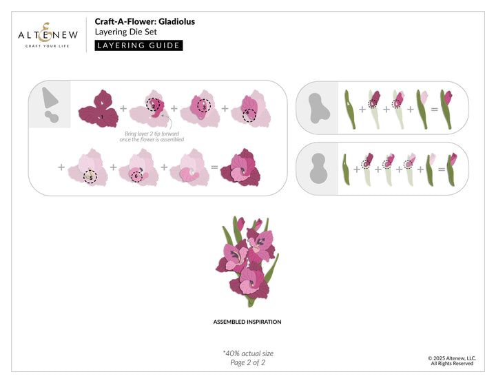 Craft-A-Flower: Gladiolus Layering Die Set