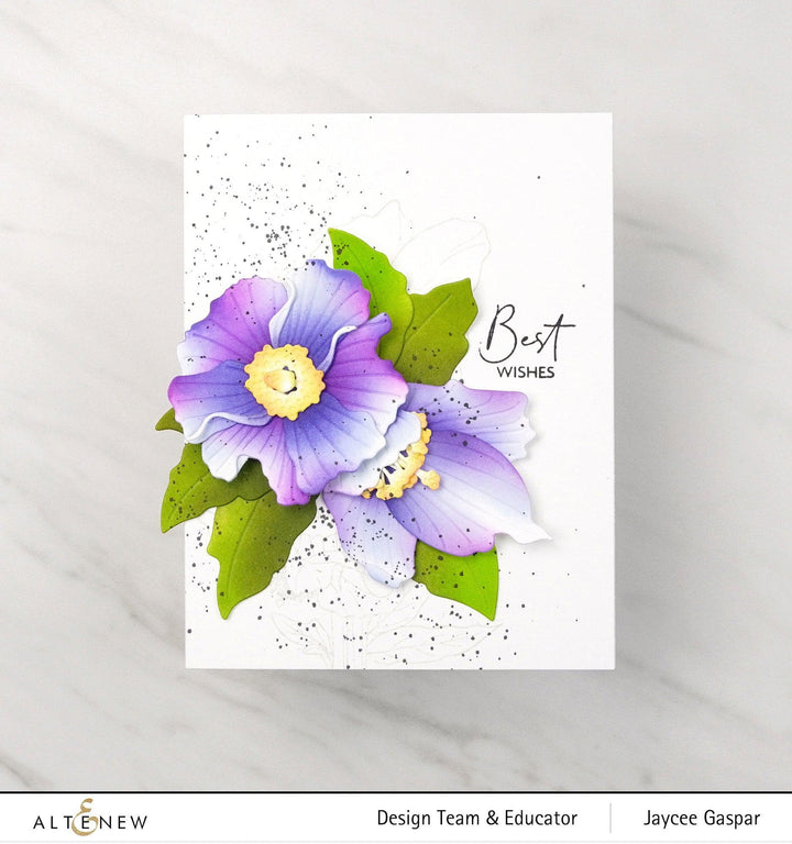 Part A-Glitz Art Craft Co.,LTD Dies Craft-A-Flower: Himalayan Blue Poppy Layering Die Set
