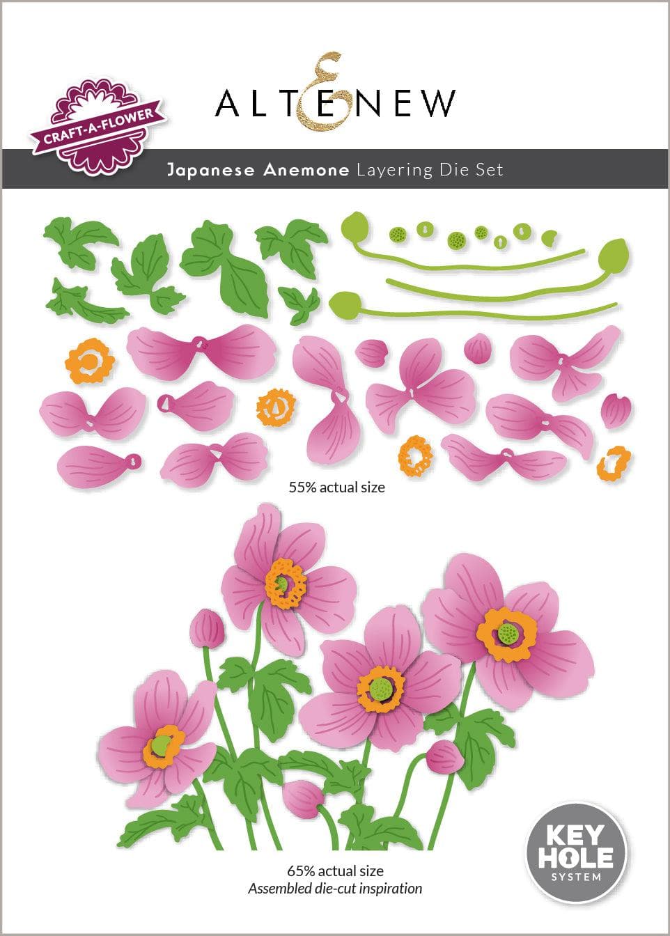 Craft-A-Flower: Japanese Anemone Layering Die Set | Altenew