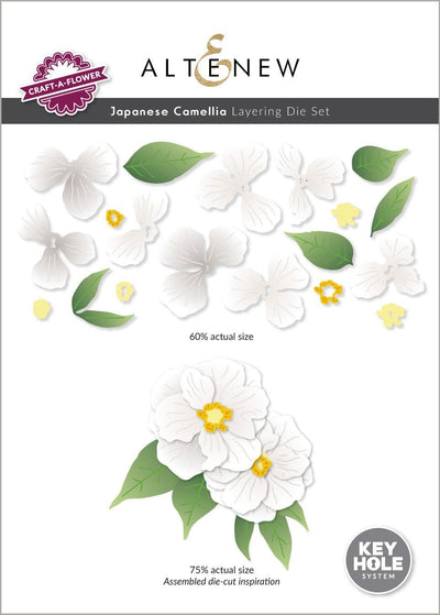 Part A-Glitz Art Craft Co.,LTD Dies Craft-A-Flower: Japanese Camellia Layering Die Set