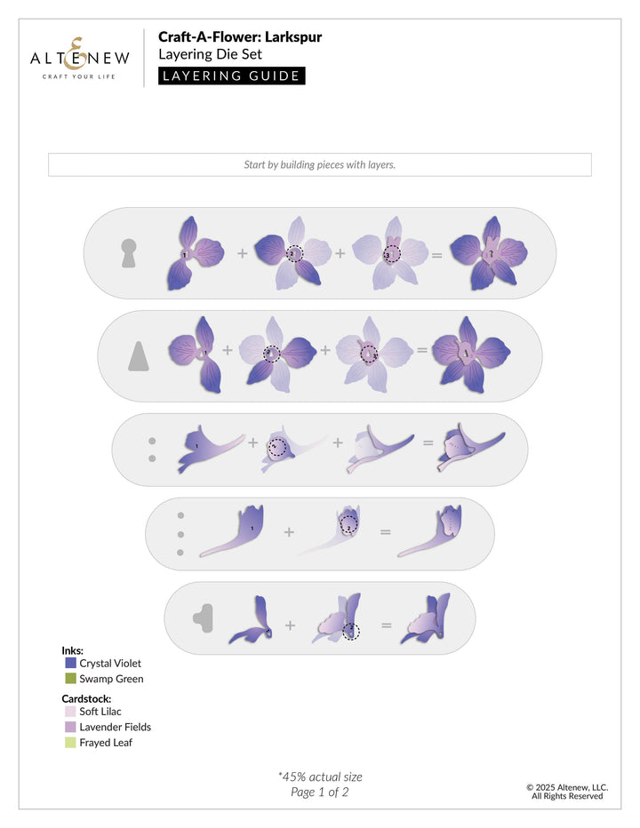 Craft-A-Flower: Larkspur Layering Die Set
