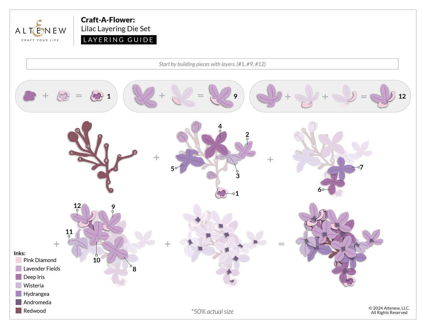 Craft-A-Flower: Lilac Layering Die Set