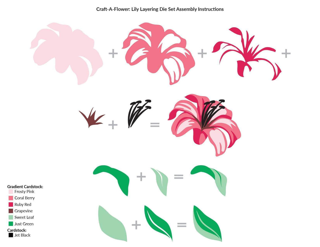 Part A-Glitz Art Craft Co.,LTD Dies Craft-A-Flower: Lily Layering Die Set