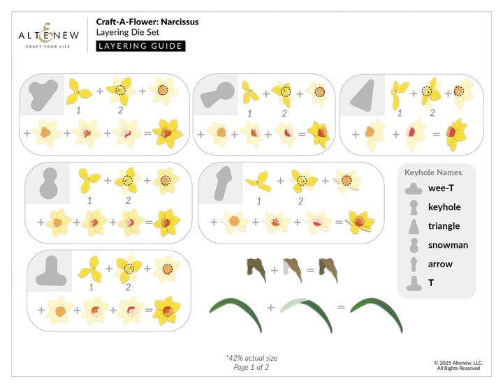 Craft-A-Flower: Narcissus Layering Die Set