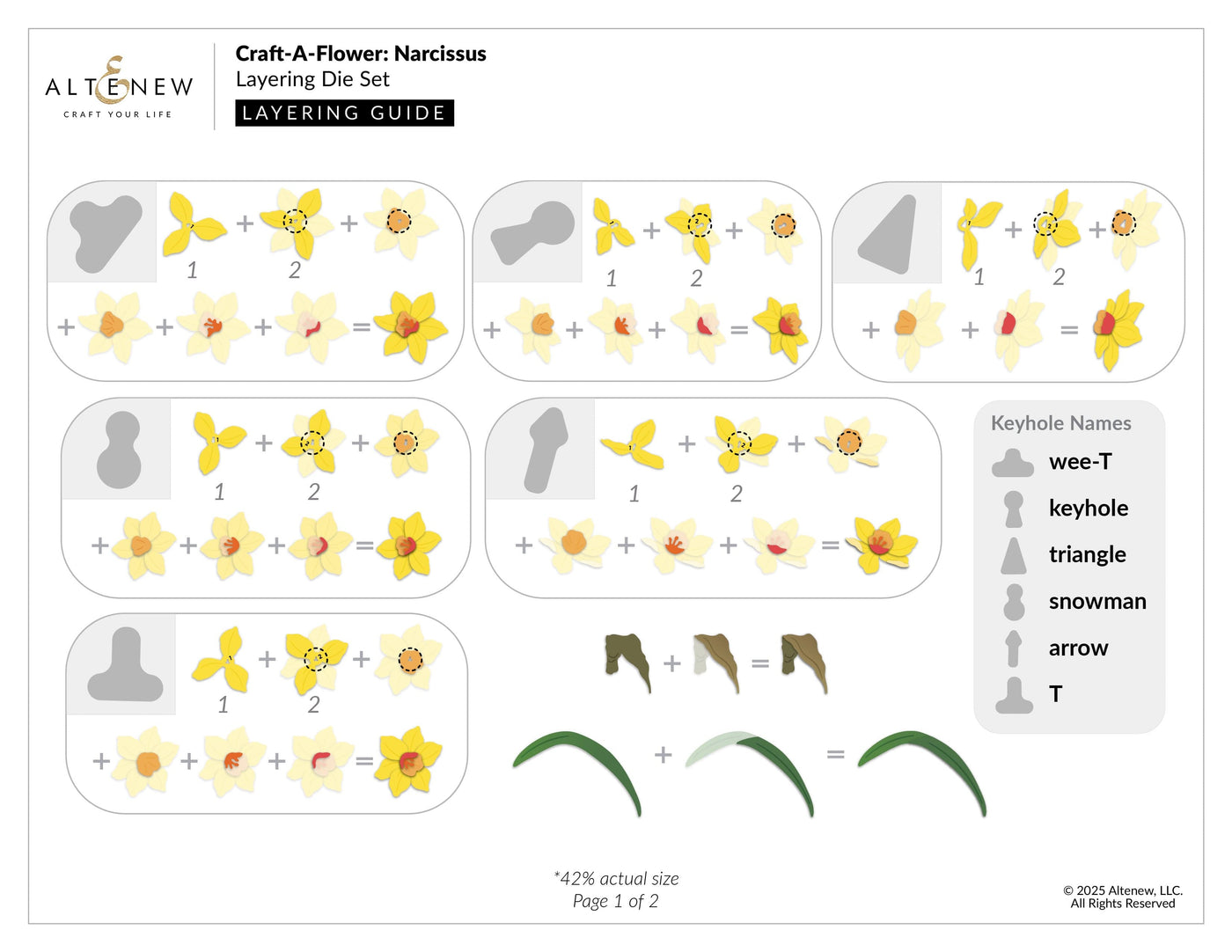 Craft-A-Flower: Narcissus Layering Die Set