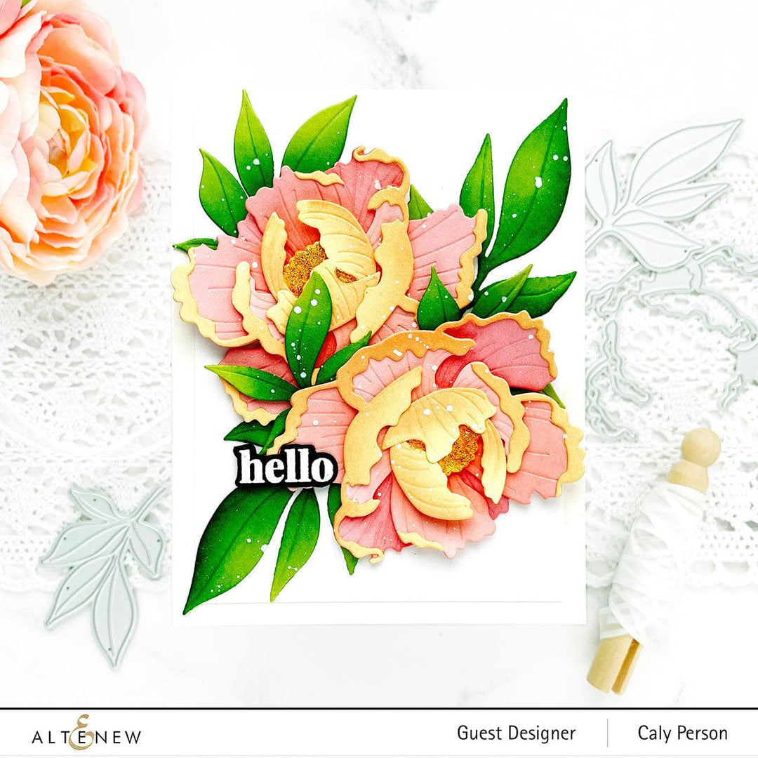 Part A-Glitz Art Craft Co.,LTD Dies Craft-A-Flower: Open Peony Layering Die Set