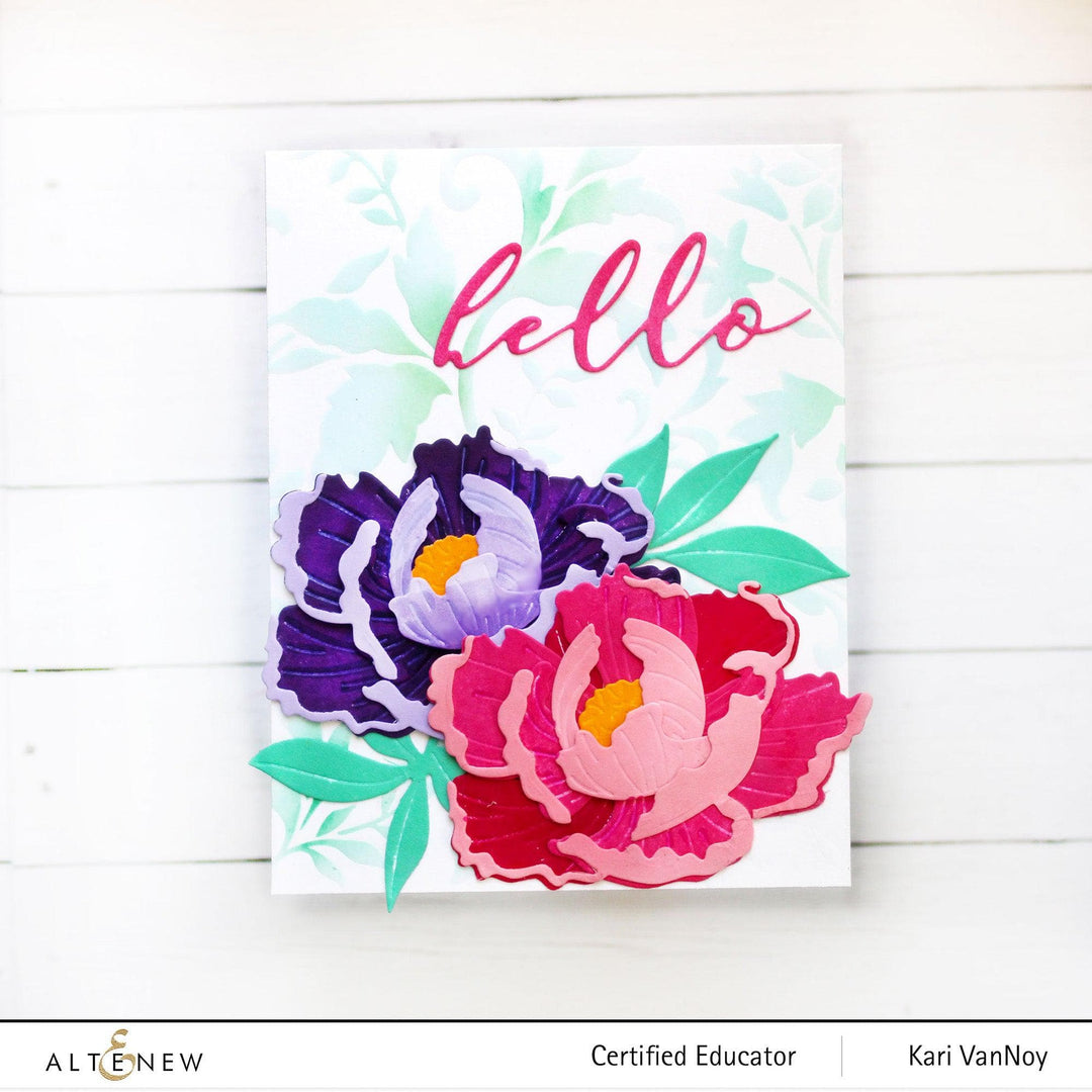 Part A-Glitz Art Craft Co.,LTD Dies Craft-A-Flower: Open Peony Layering Die Set