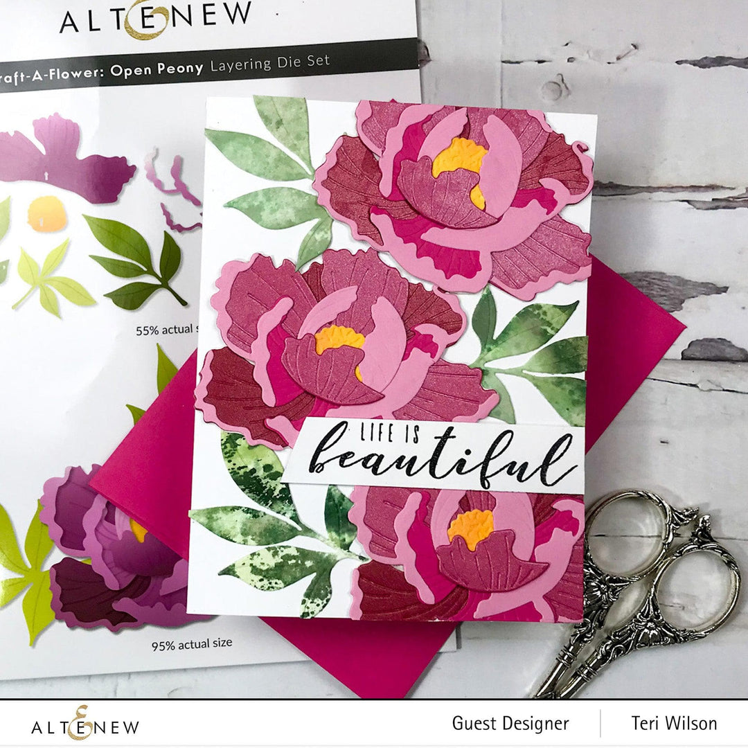 Part A-Glitz Art Craft Co.,LTD Dies Craft-A-Flower: Open Peony Layering Die Set