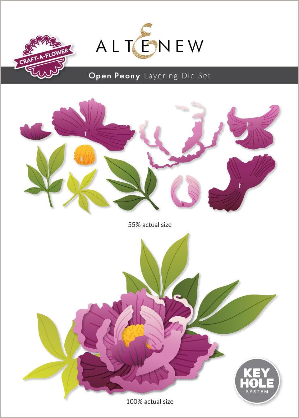 Part A-Glitz Art Craft Co.,LTD Dies Craft-A-Flower: Open Peony Layering Die Set