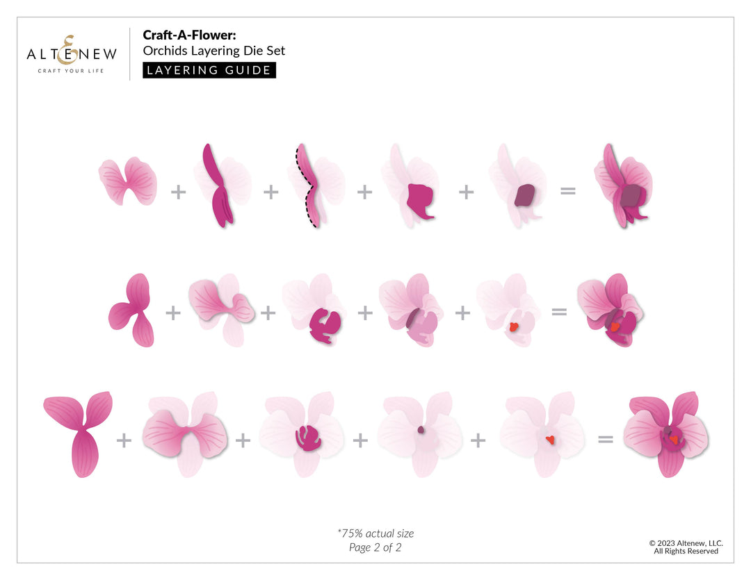 Part A-Glitz Art Craft Co.,LTD Dies Craft-A-Flower: Orchids Layering Die Set