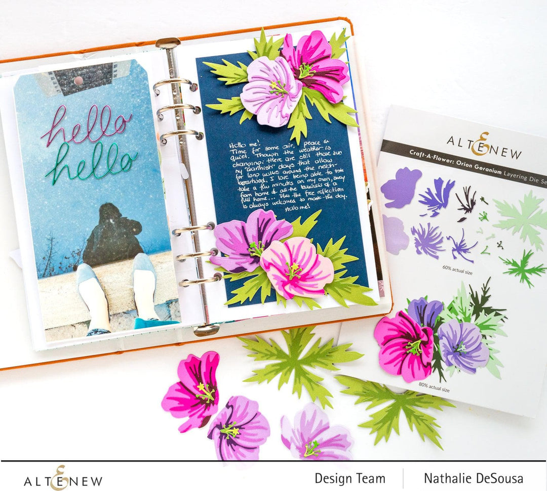 Part A-Glitz Art Craft Co.,LTD Dies Craft-A-Flower: Orion Geranium Layering Die Set