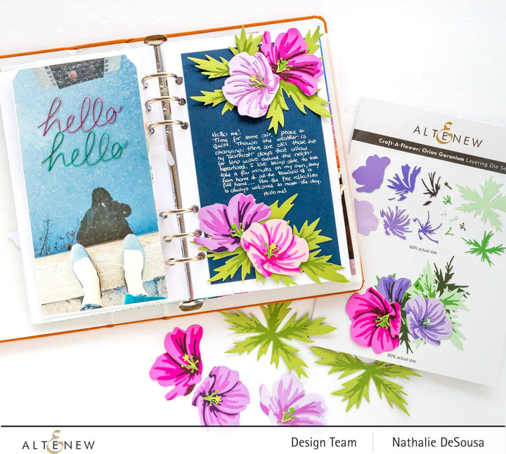 Part A-Glitz Art Craft Co.,LTD Dies Craft-A-Flower: Orion Geranium Layering Die Set