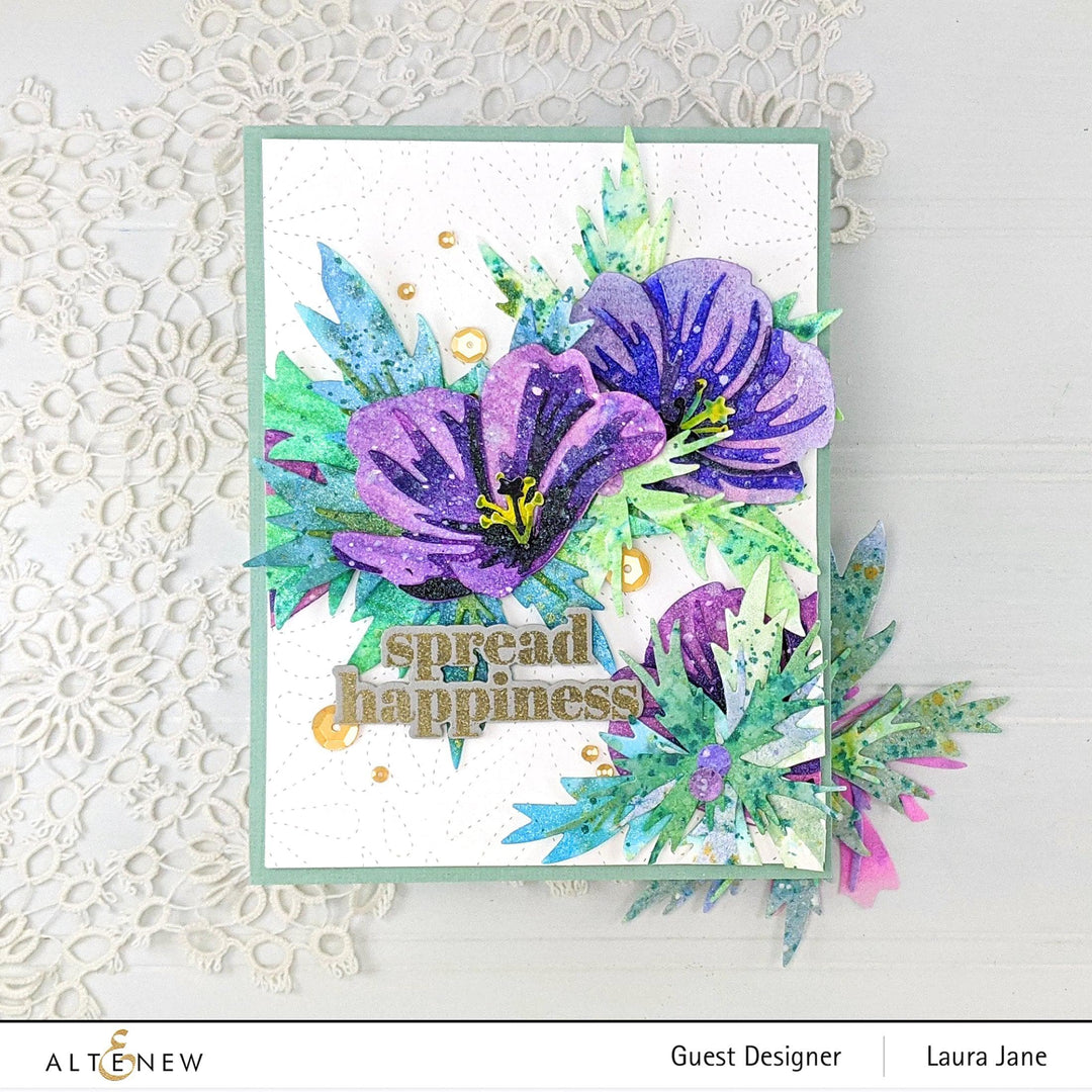 Part A-Glitz Art Craft Co.,LTD Dies Craft-A-Flower: Orion Geranium Layering Die Set