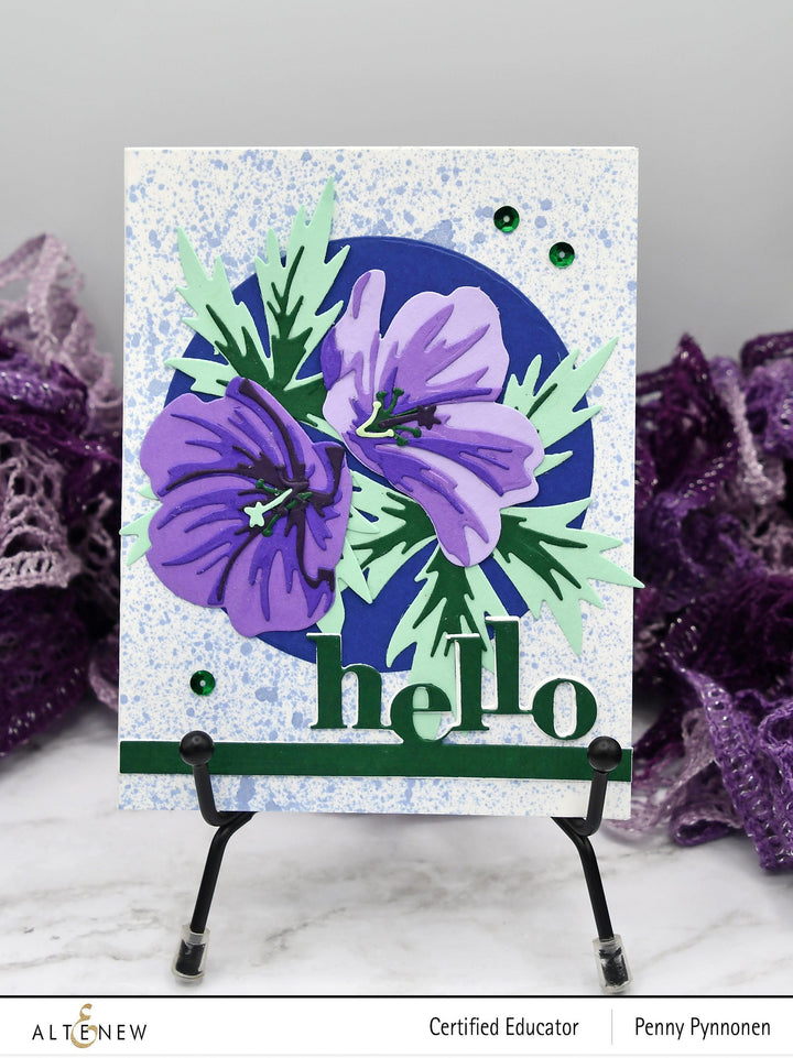 Part A-Glitz Art Craft Co.,LTD Dies Craft-A-Flower: Orion Geranium Layering Die Set